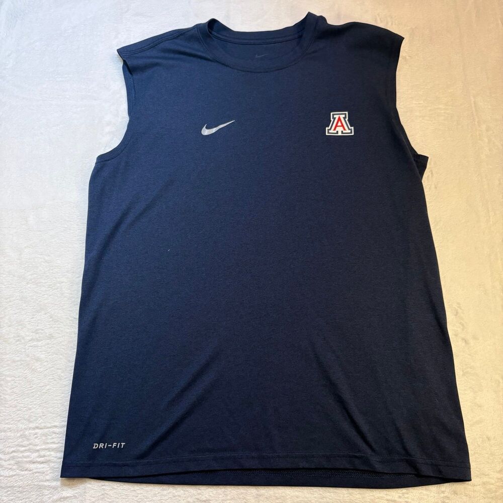 Nike Dri-FIT Arizona Wildcats Sleeveless Shirt Men’s Athletic Tank Navy Medium